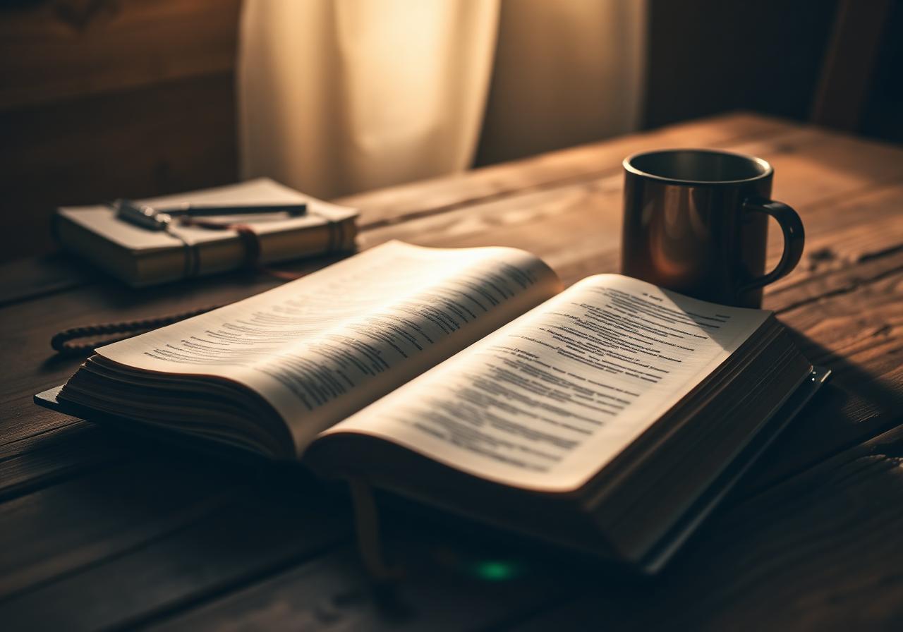 Momento de devocionais e estudo bíblico